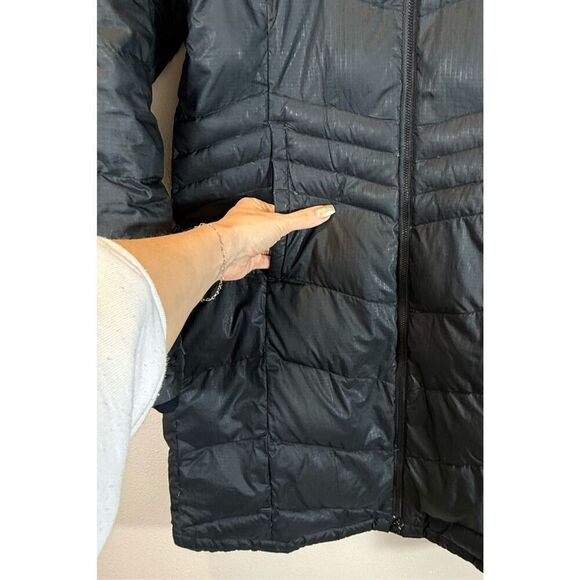 Columbia Black Omni-Heat 650 Down Filled Midi Puffer Jacket Women’s Small - Picture 4 of 16